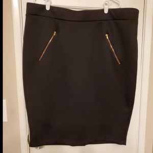 Ashley Nell Tipton Black Pencil Skirt